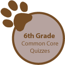 6th Grade Common Core quizzes